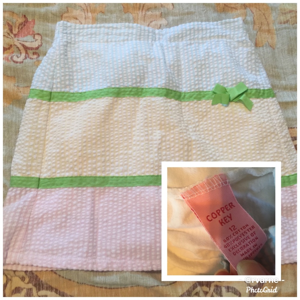 Seersucker skirt